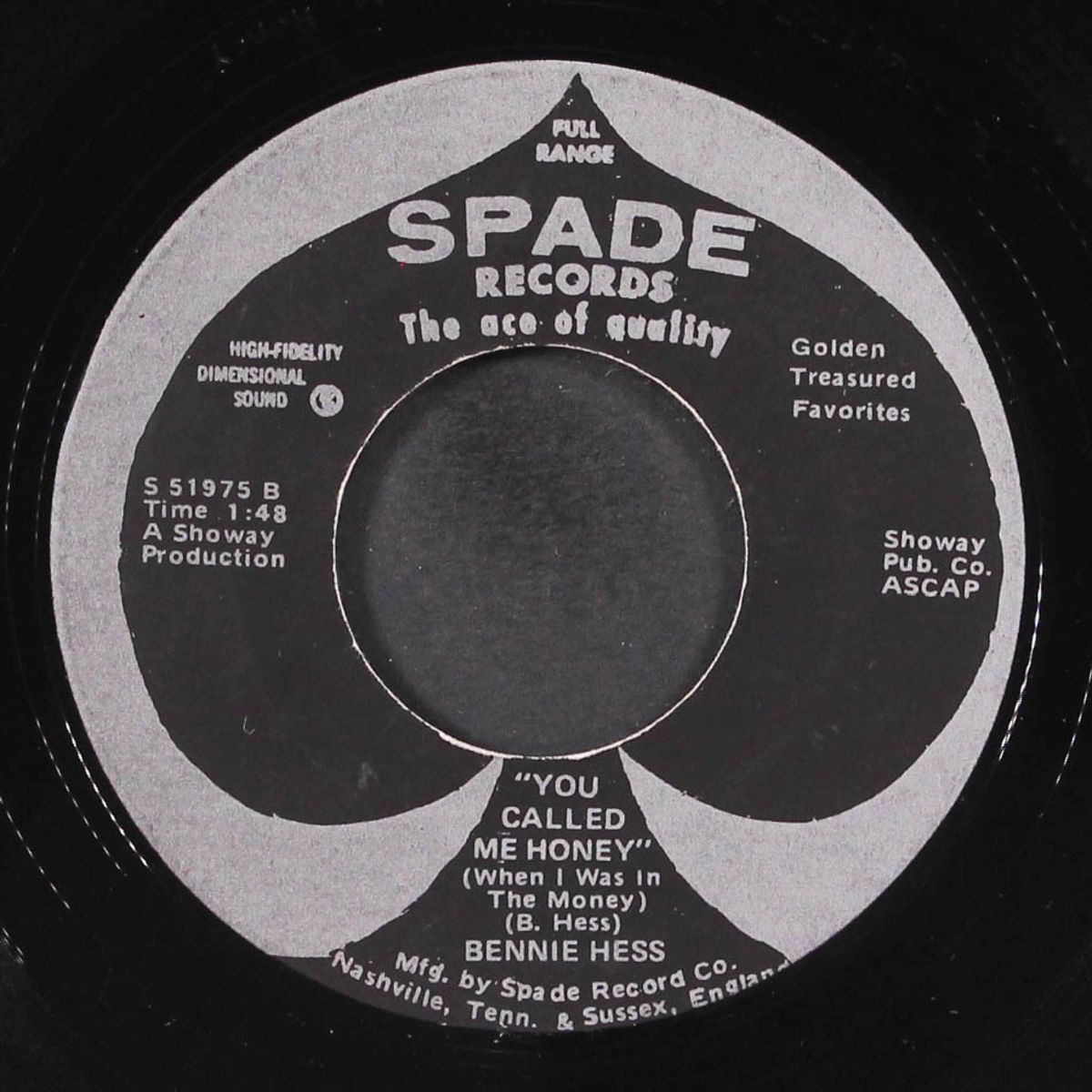 wild hog hop / you called me honey by BENNIE HESS