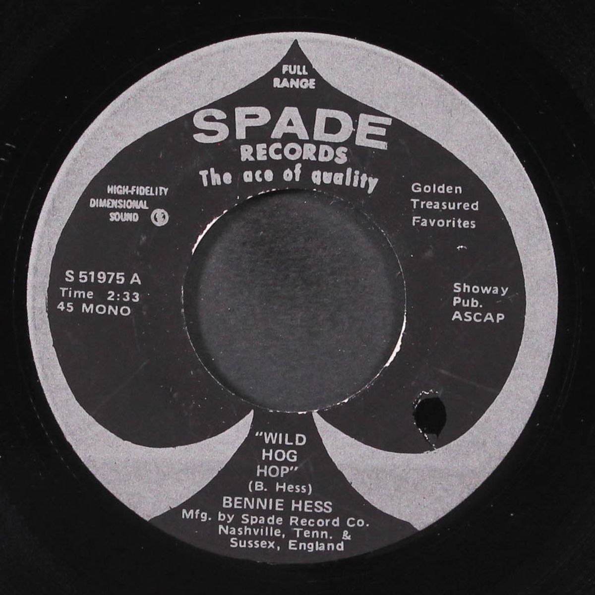 wild hog hop / you called me honey by BENNIE HESS