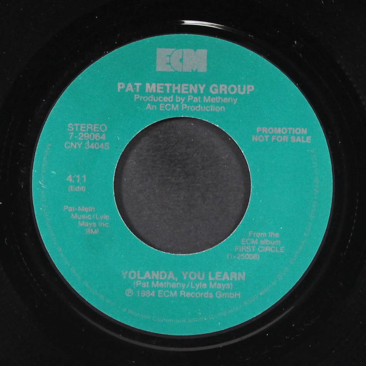 yolanda, you learn / same by PAT METHENY GROUP