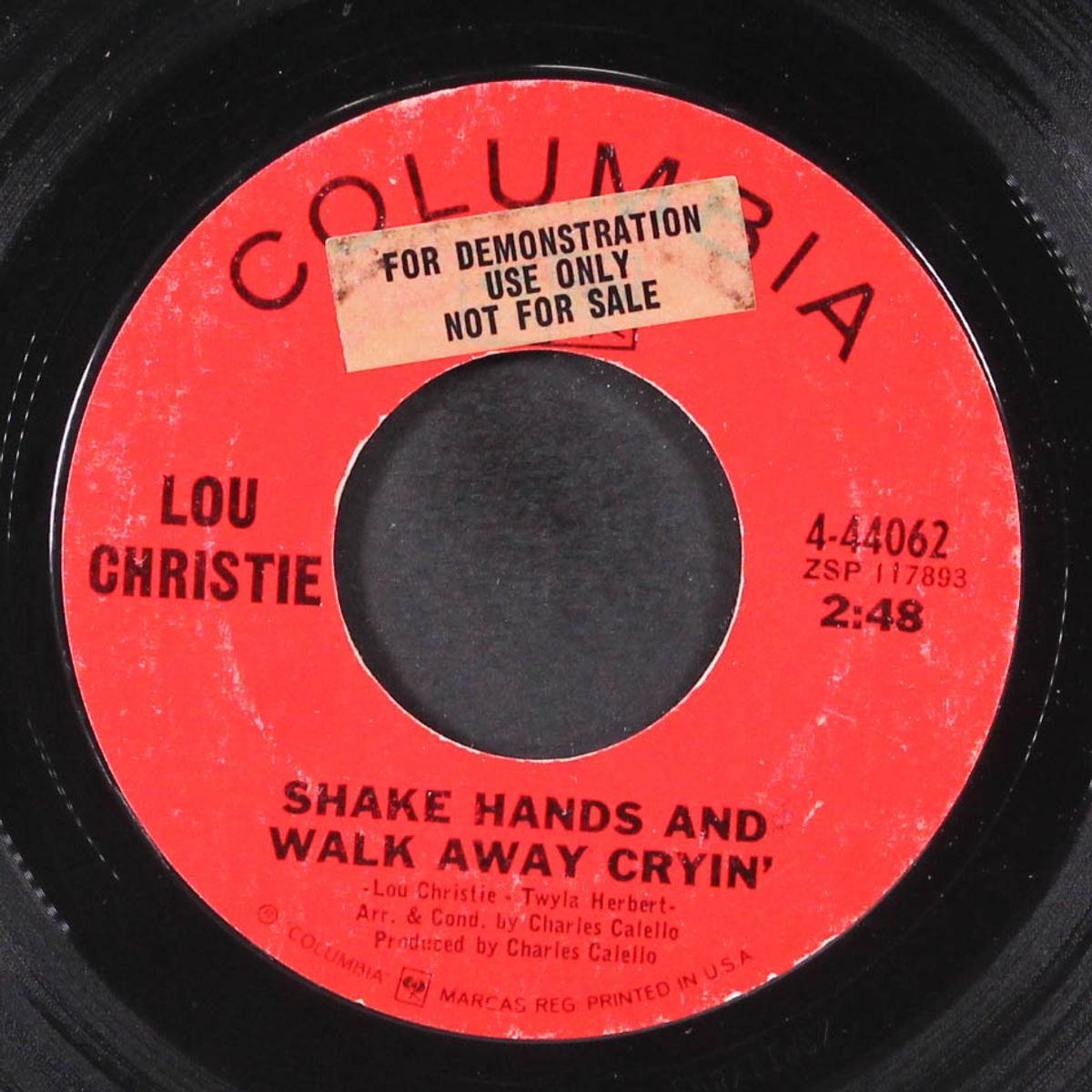 shake hands and walk away cryin' / escape by LOU CHRISTIE