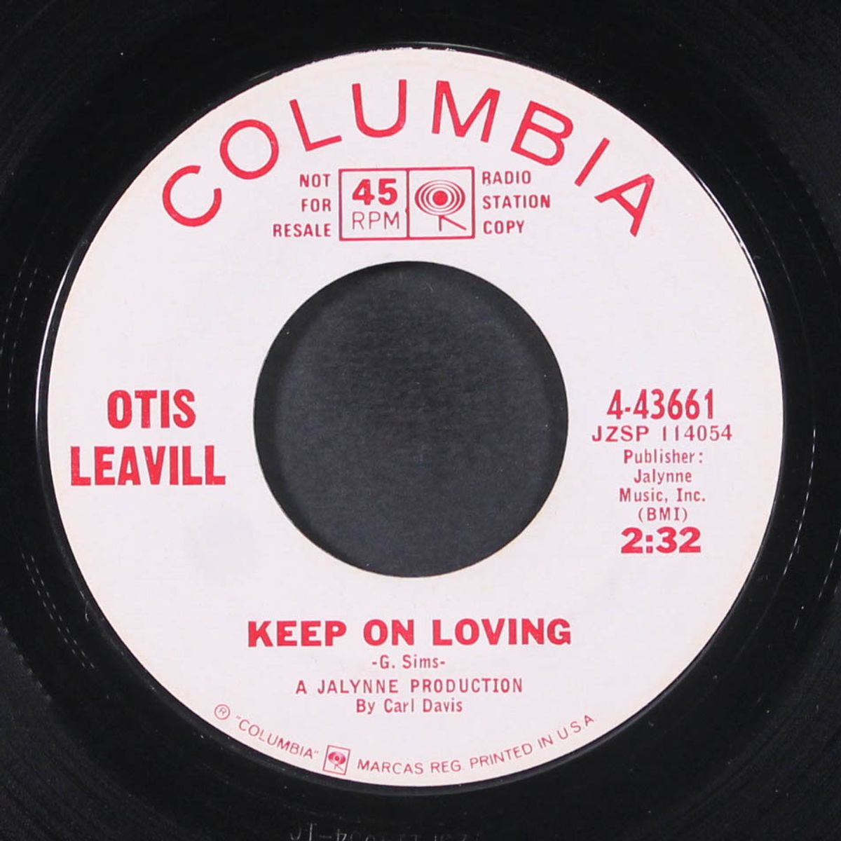 right back in love / keep on loving by OTIS LEAVILL