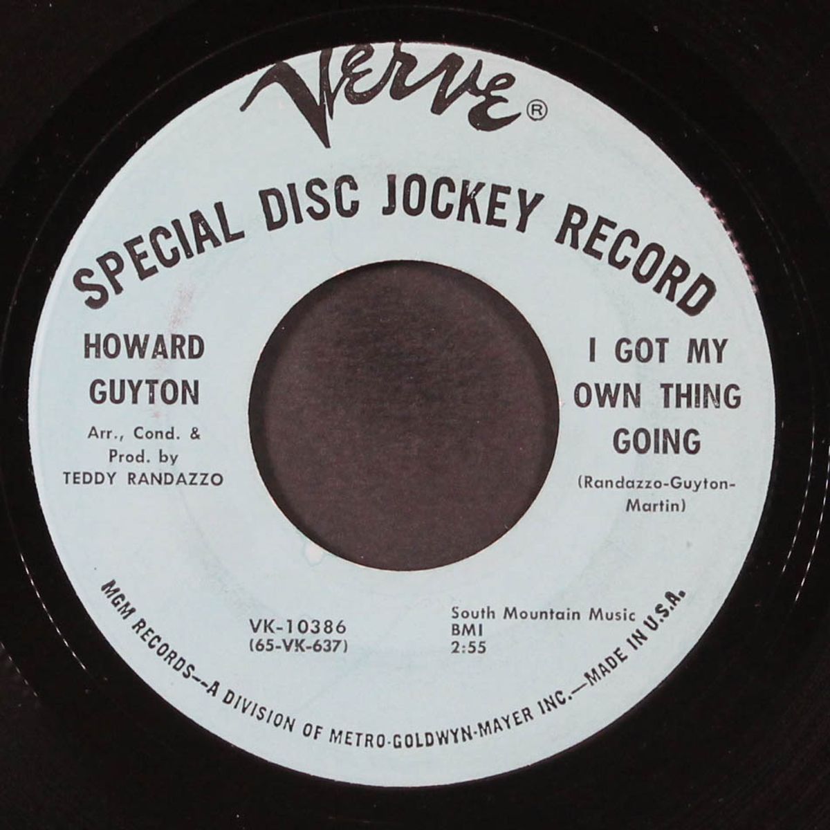 i watched you slowly slip away / i got my own thing going by HOWARD GUYTON