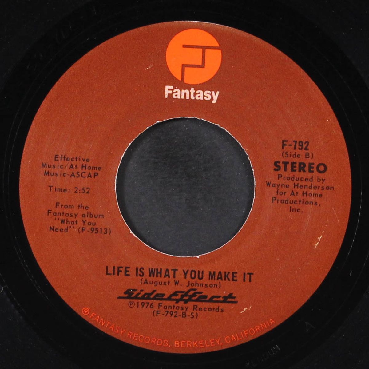 keep that same old feeling / life is what you make it by SIDE EFFECT