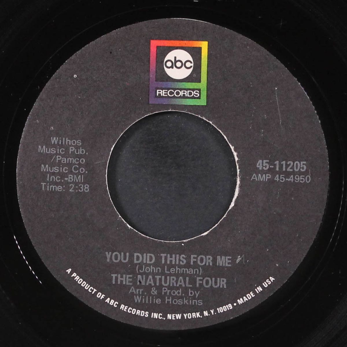 why should we stop now / you did this for me by NATURAL FOUR