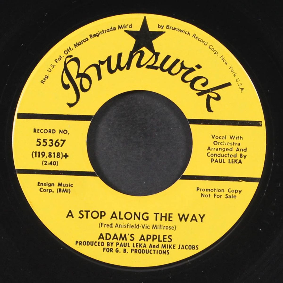 you are the one i love / a stop along the way by ADAM'S APPLES