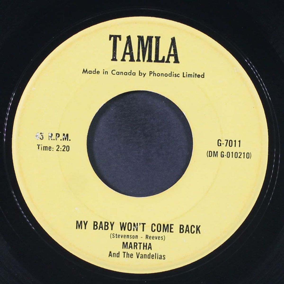 i'll have to let him go / my baby won't come back by MARTHA REEVES & VANDELLAS