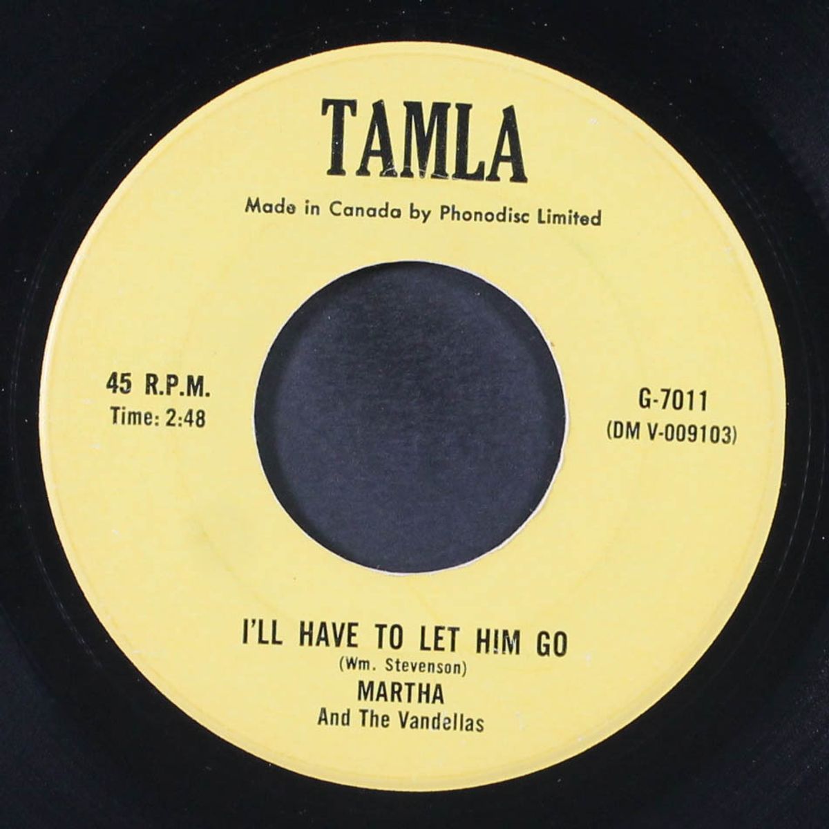 i'll have to let him go / my baby won't come back by MARTHA REEVES & VANDELLAS