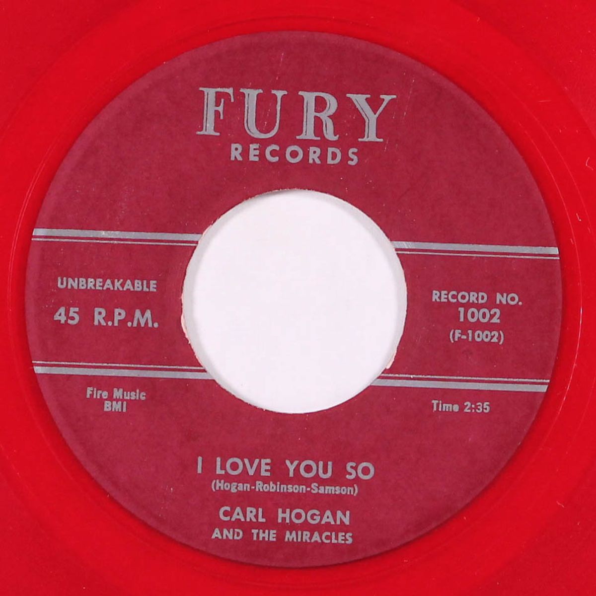 i love you so / your love by CARL HOGAN & MIRACLES