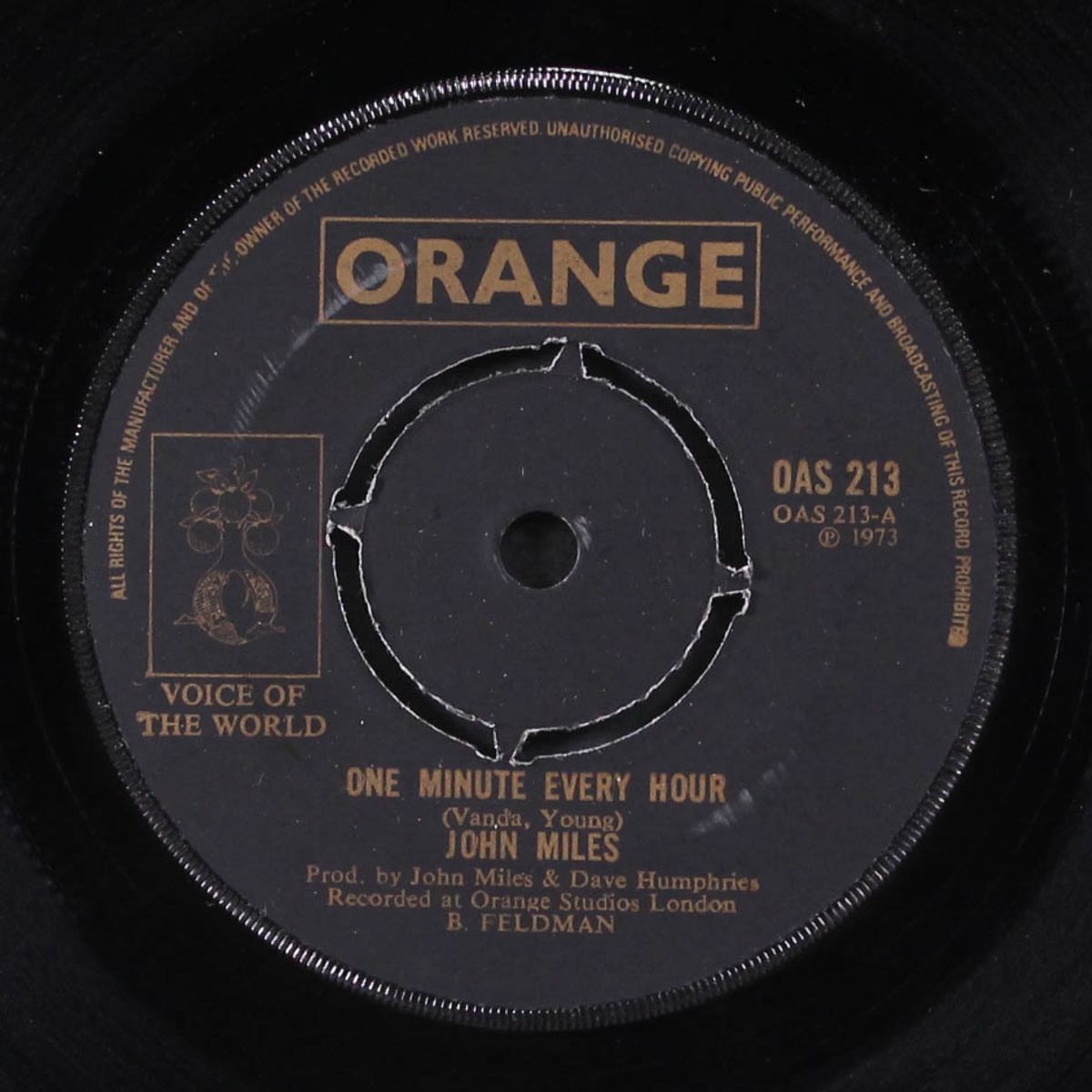 one minute every hour / hollywood queen by JOHN MILES