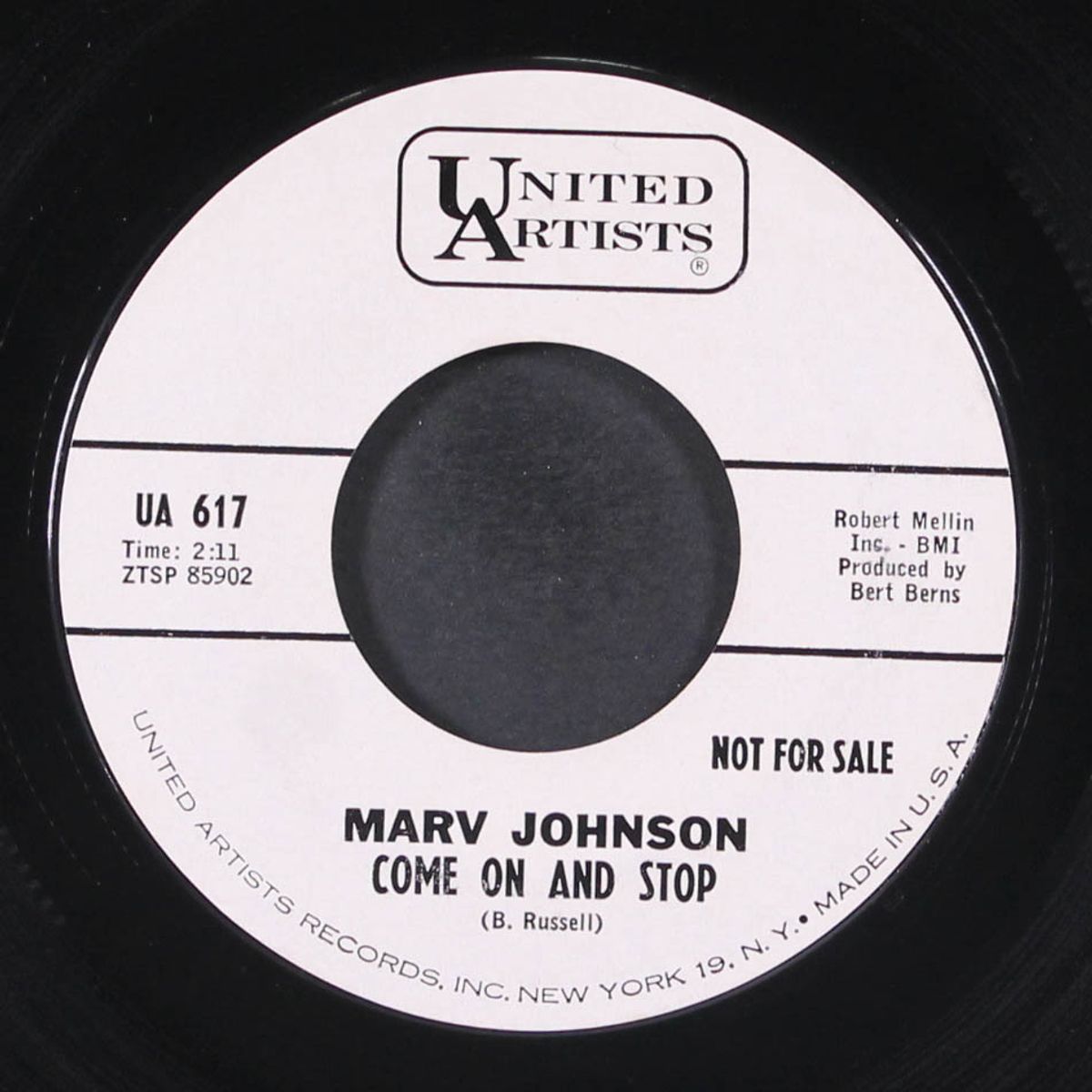 come on and stop / not available by MARV JOHNSON