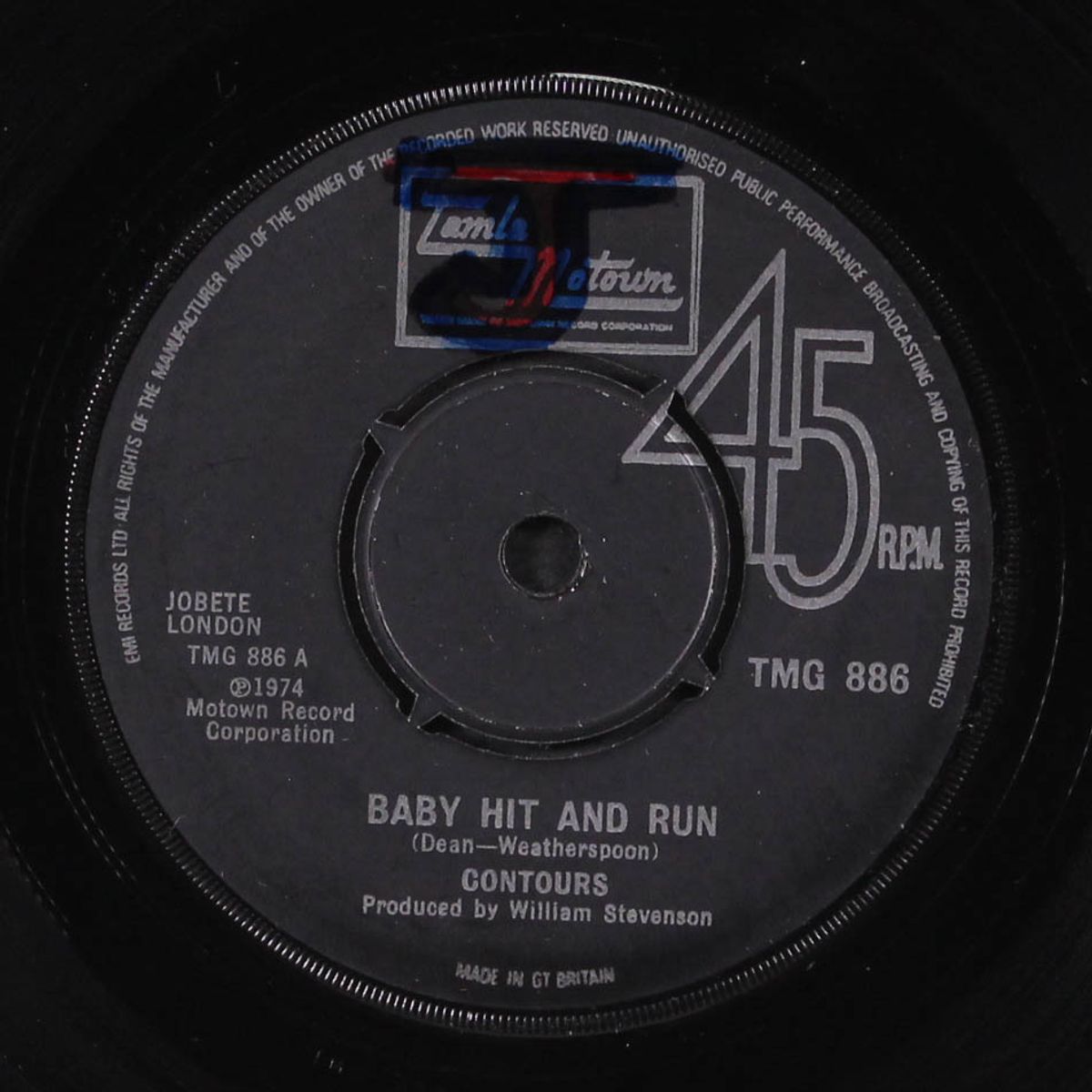baby hit and run / can you jerk like me by CONTOURS