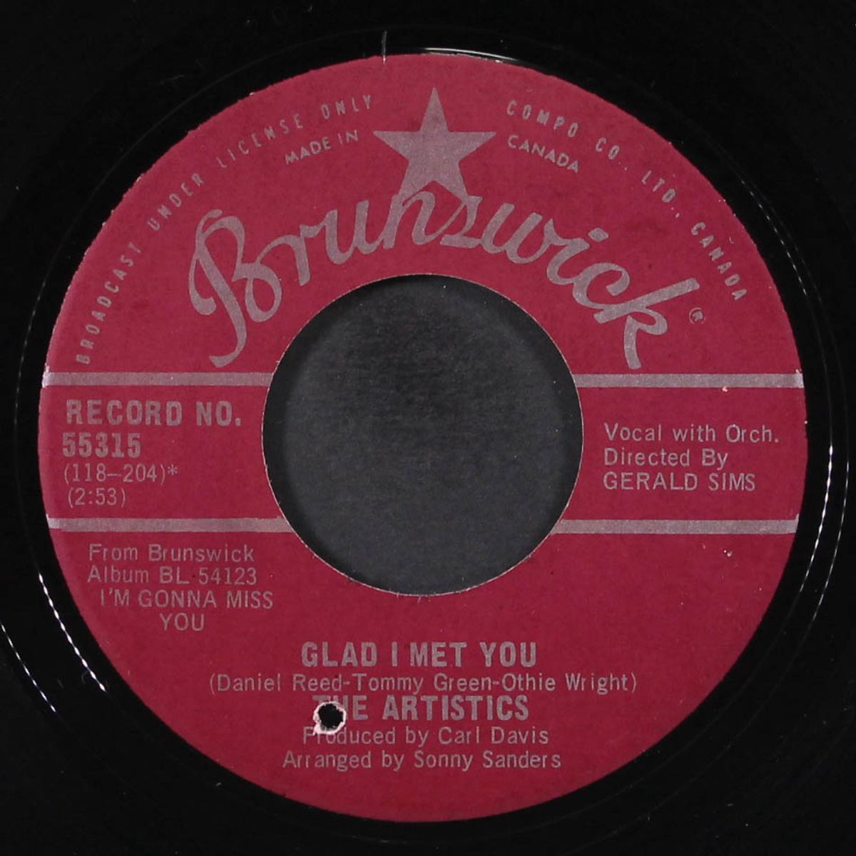 girl i need you / glad i met you by ARTISTICS
