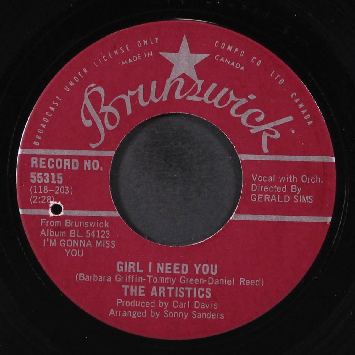 girl i need you / glad i met you by ARTISTICS