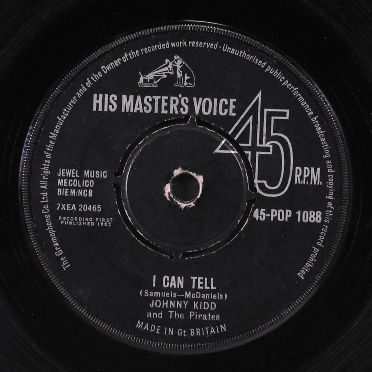 a shot of rhythm and blues / i can tell by JOHNNY KIDD & PIRATES