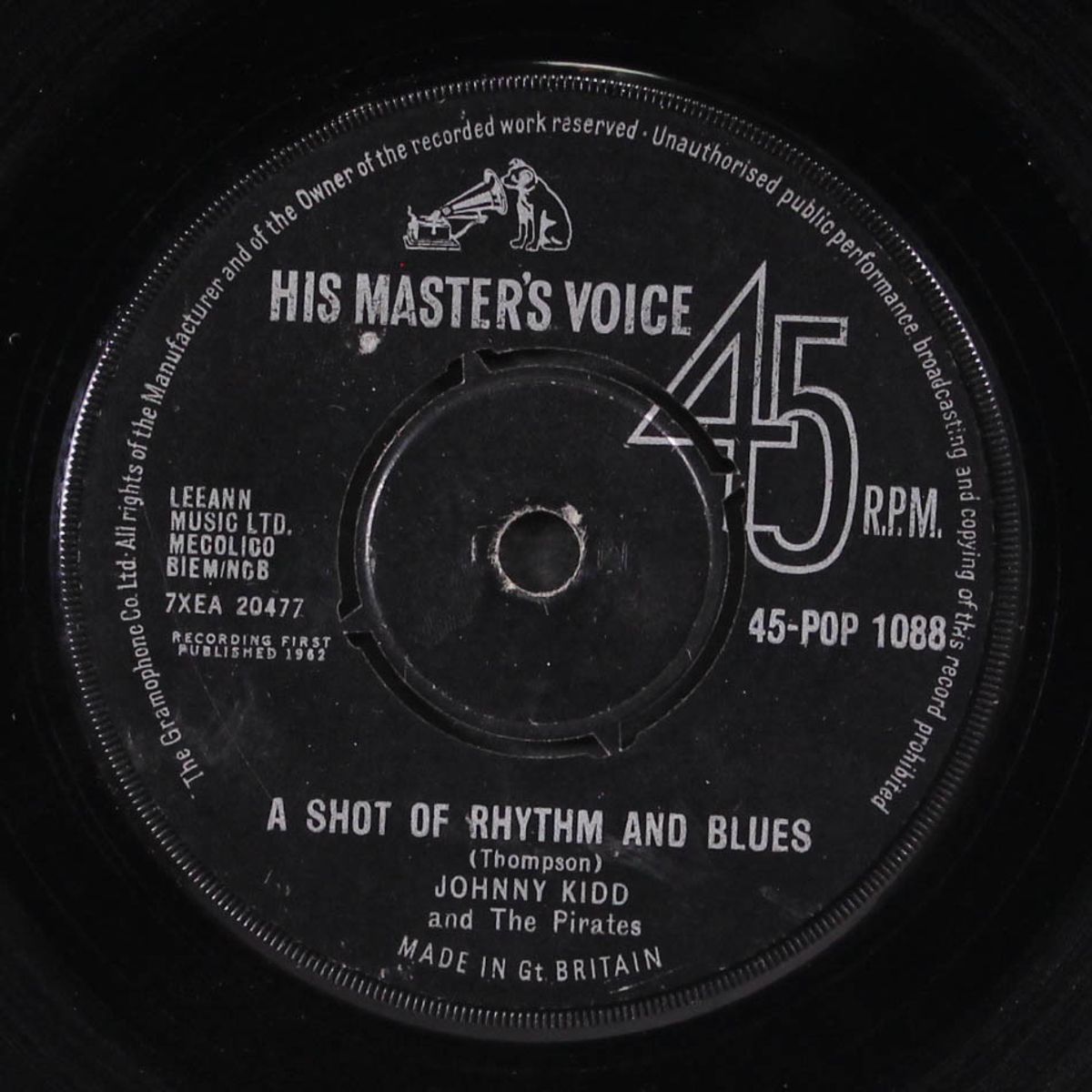 a shot of rhythm and blues / i can tell by JOHNNY KIDD & PIRATES