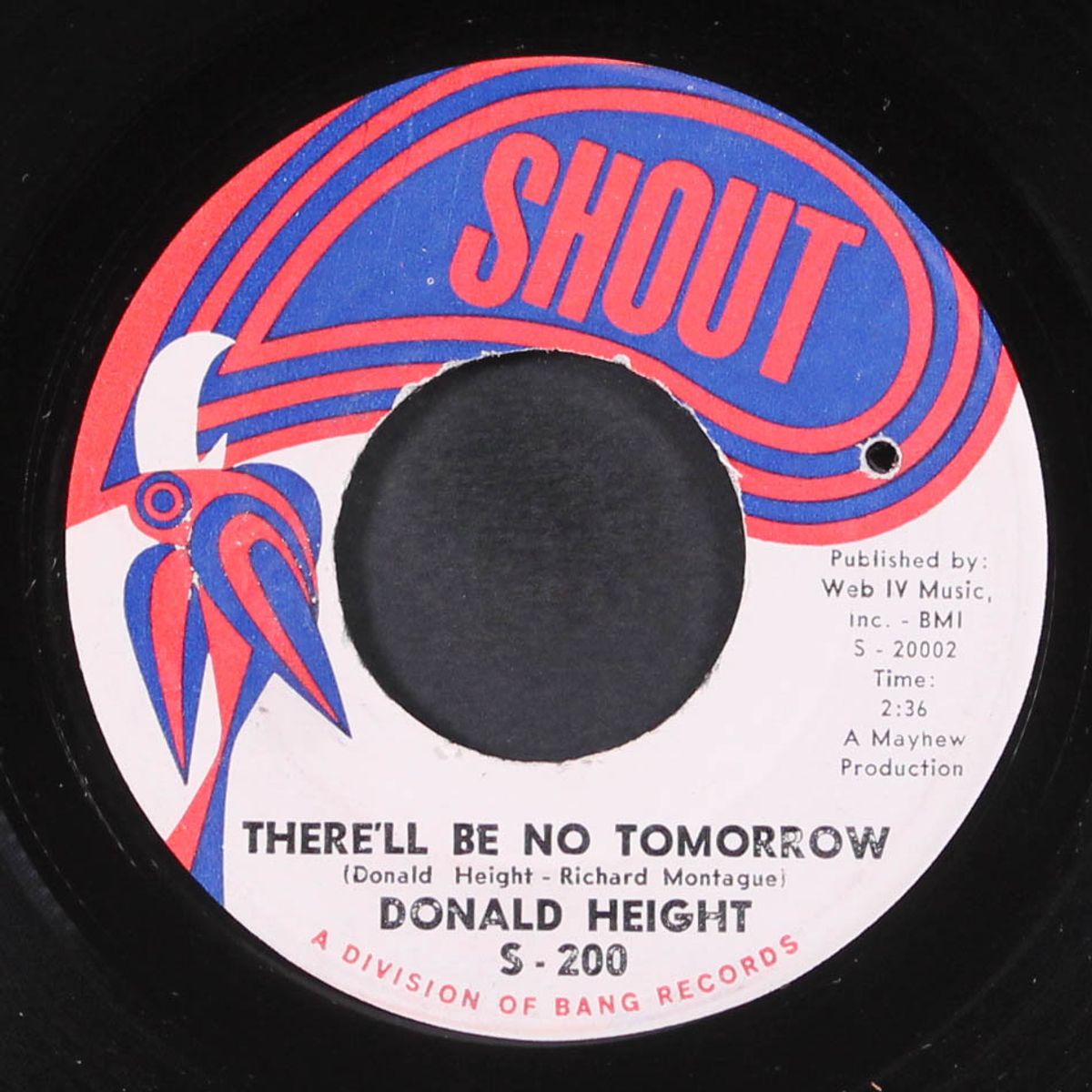 talk of the grapevine / there'll be no tomorrow by DONALD HEIGHT