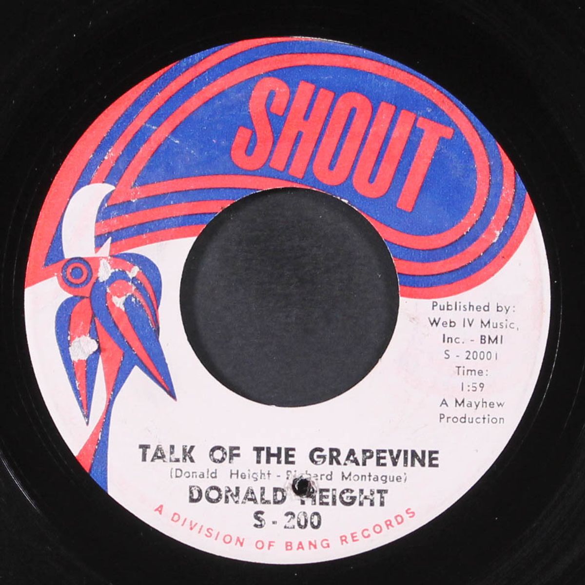 talk of the grapevine / there'll be no tomorrow by DONALD HEIGHT