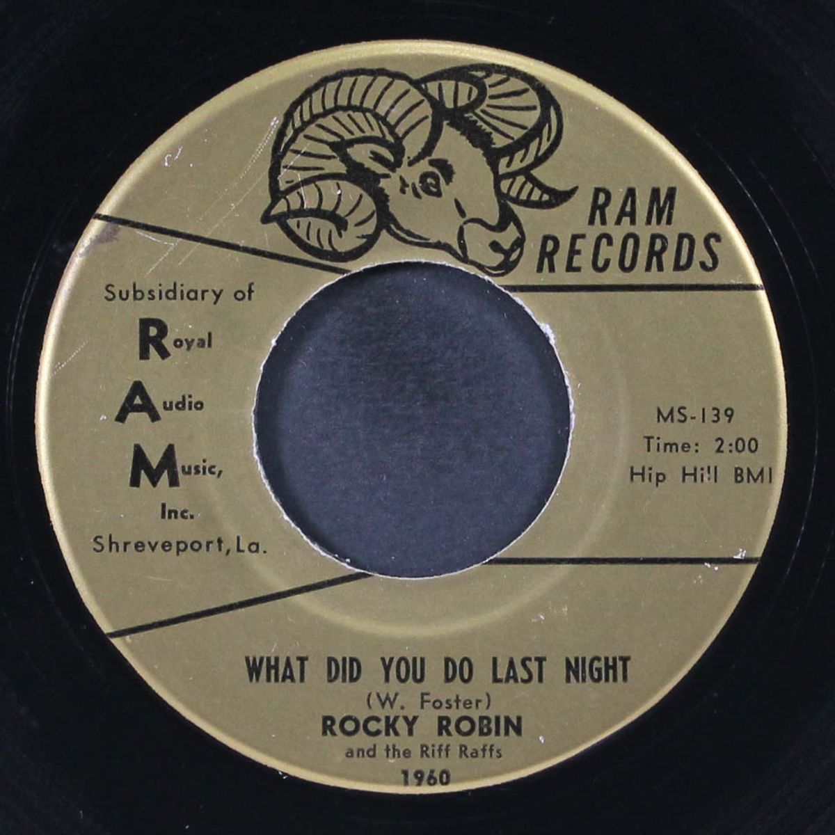 what did you do last night / lonely man by ROCKY ROBIN & RIFF RAFFS