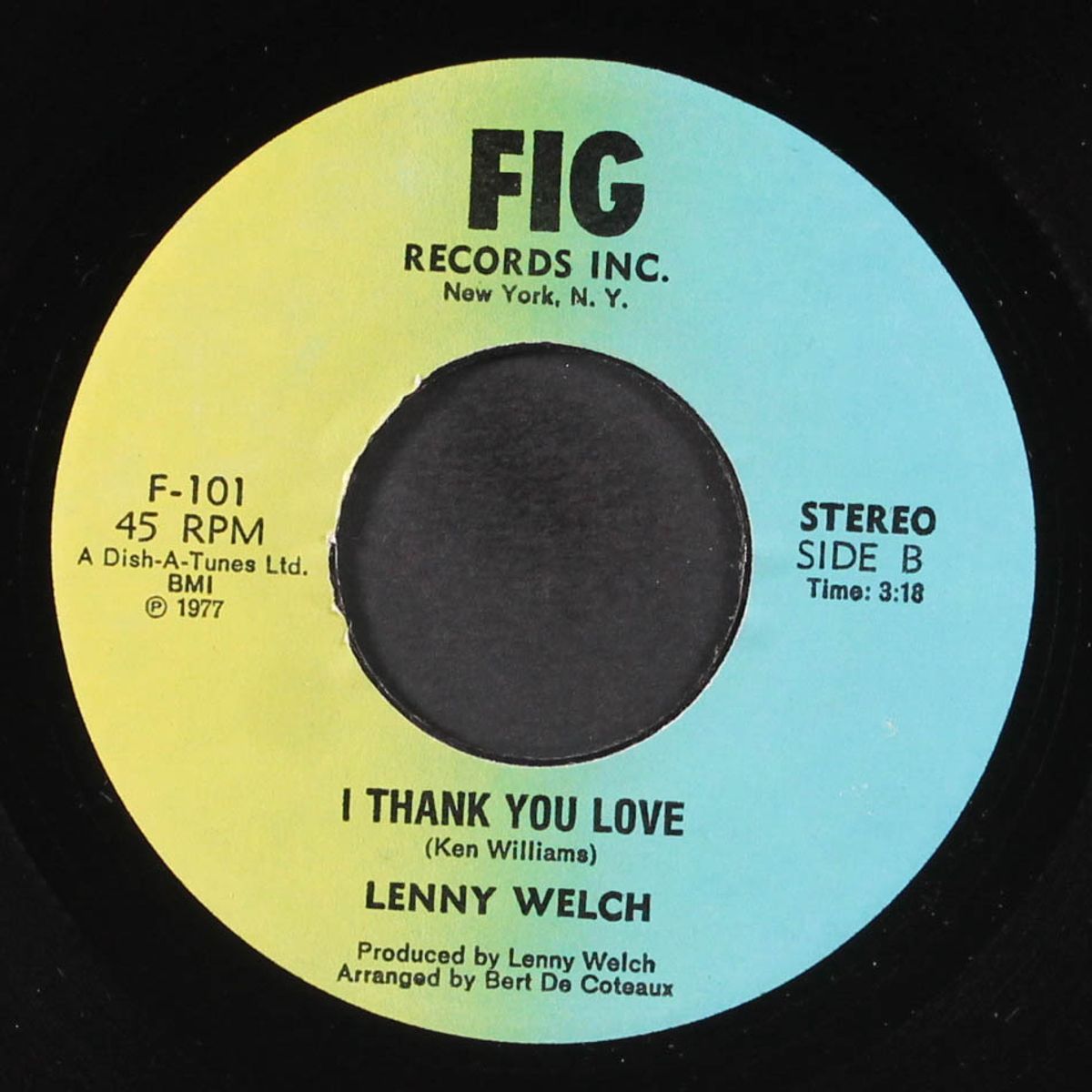 i thank you love / six million dollar woman by LENNY WELCH