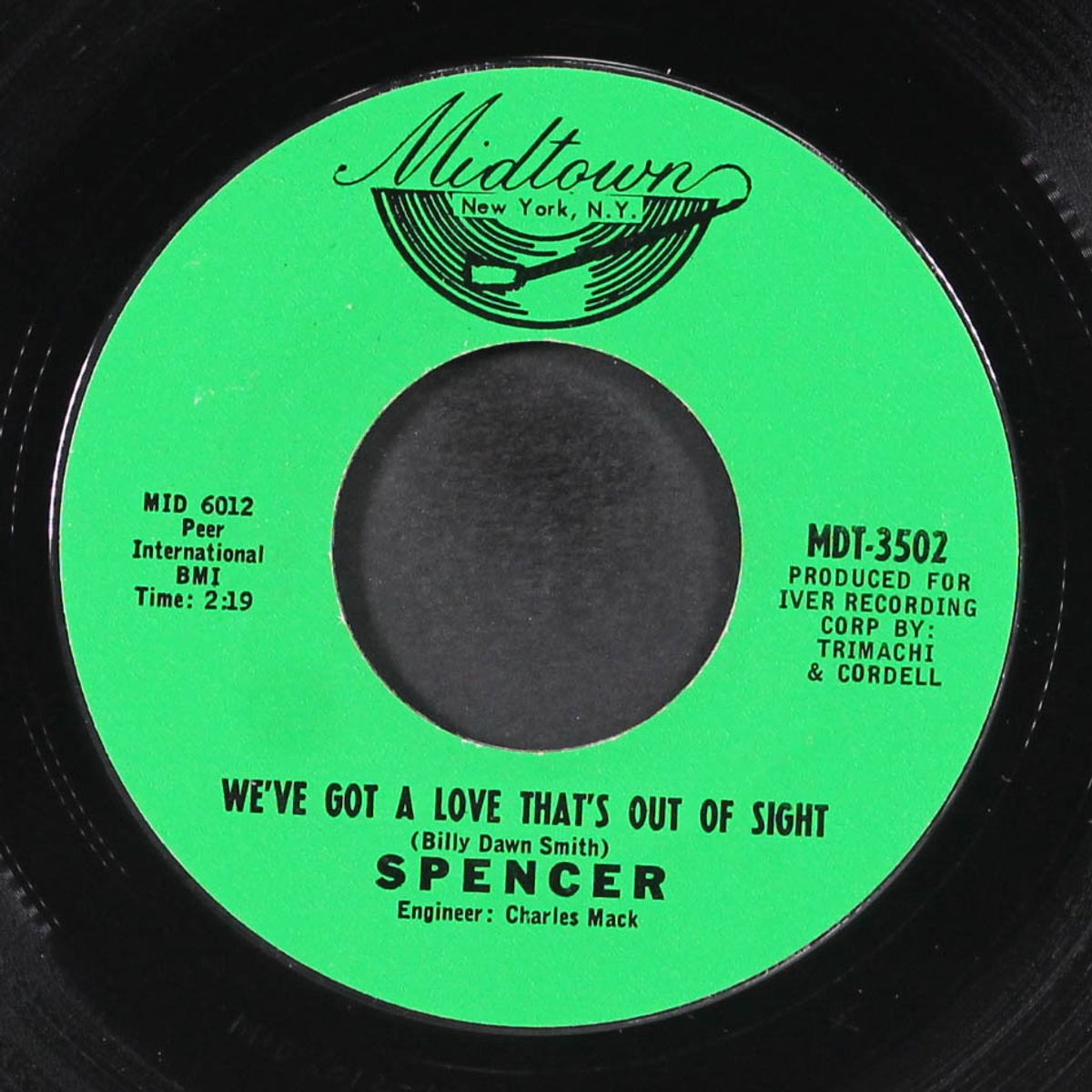 my baby's comin' home / we've got a love that's out of sight by SPENCER
