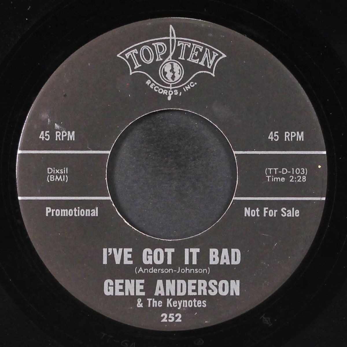 i've got it bad / susie by GENE ANDERSON & KEYNOTES