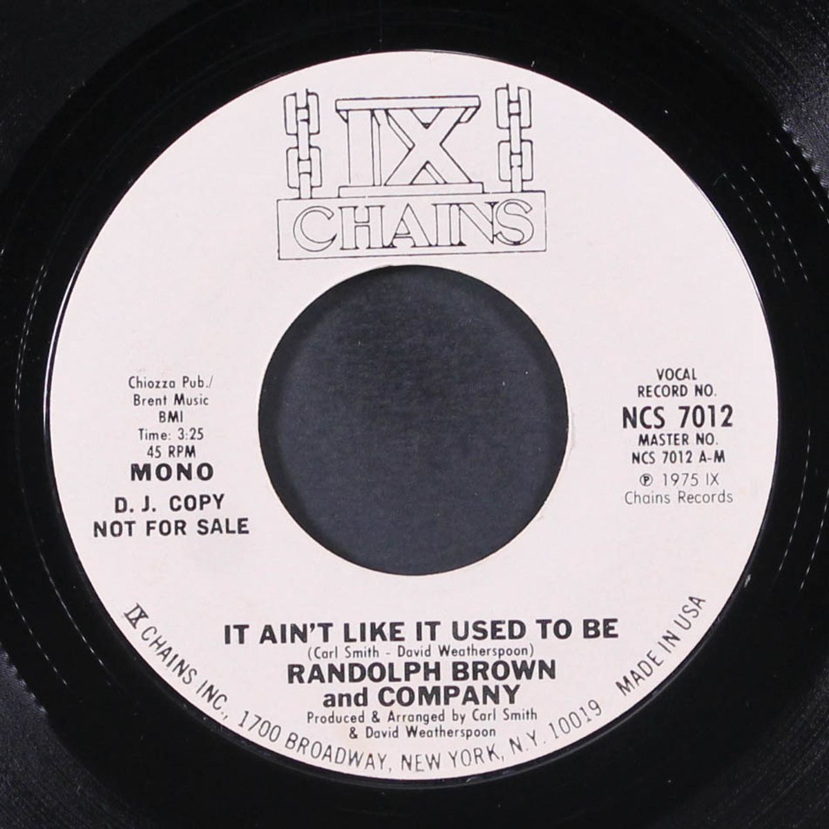 it ain't like it used to be / mono by RANDOLPH BROWN AND CO.