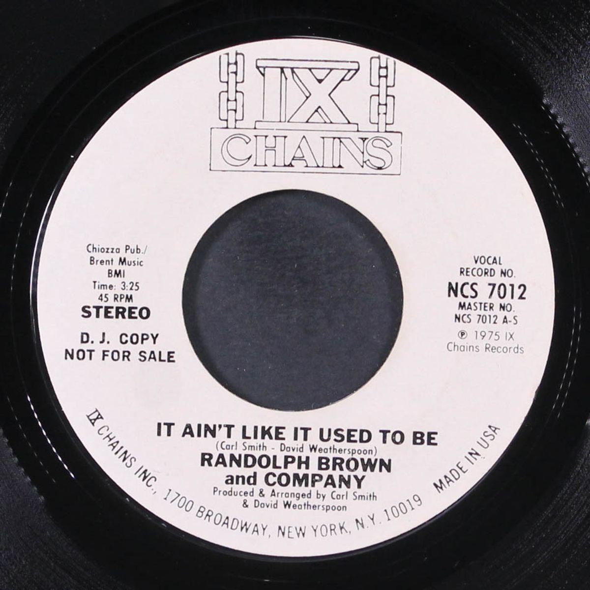 it ain't like it used to be / mono by RANDOLPH BROWN AND CO.