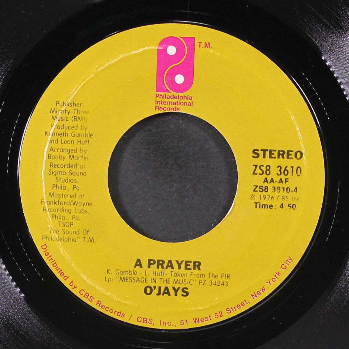 darlin' darlin' baby / a prayer by O'JAYS