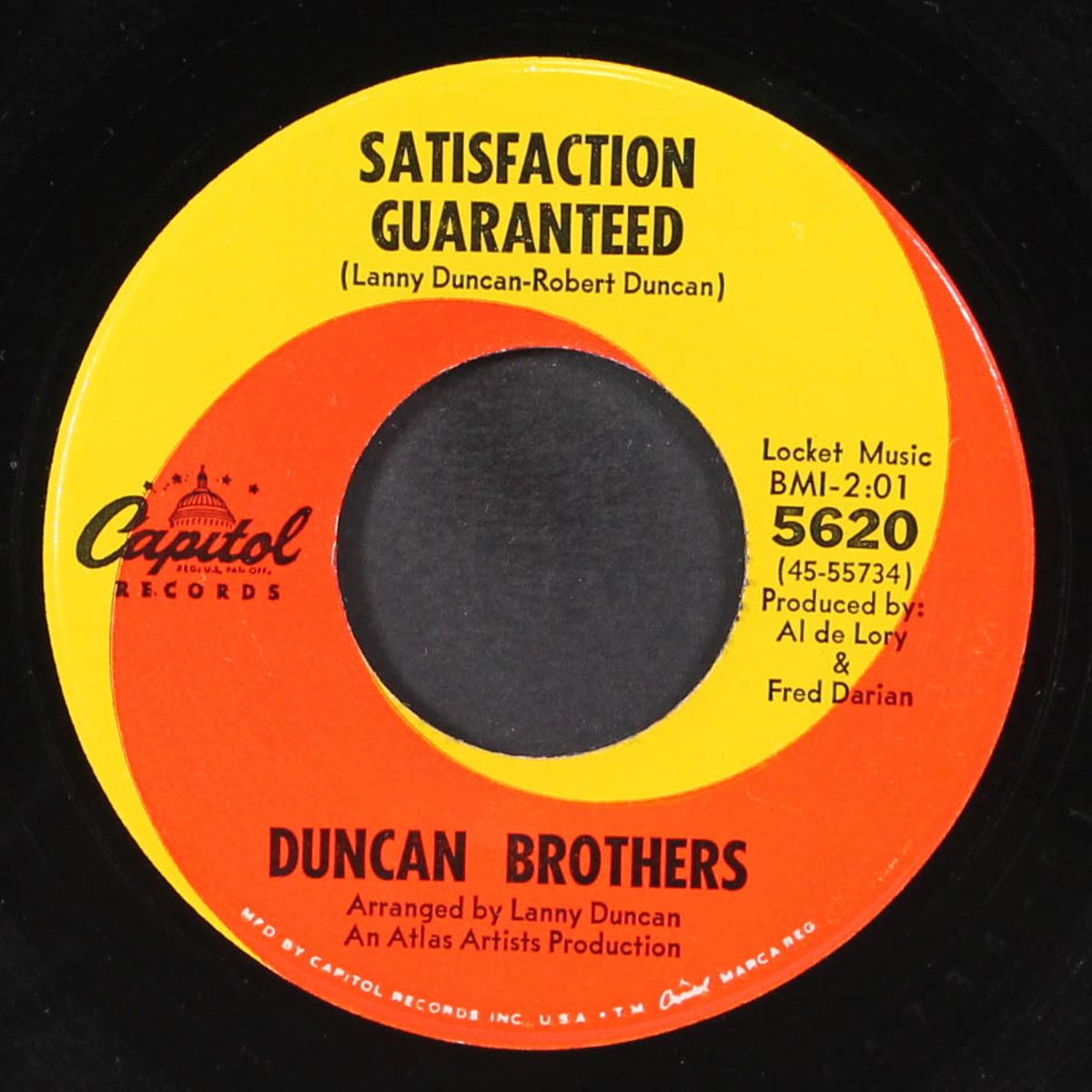 satisfaction guaranteed / things go better with love by DUNCAN BROTHERS