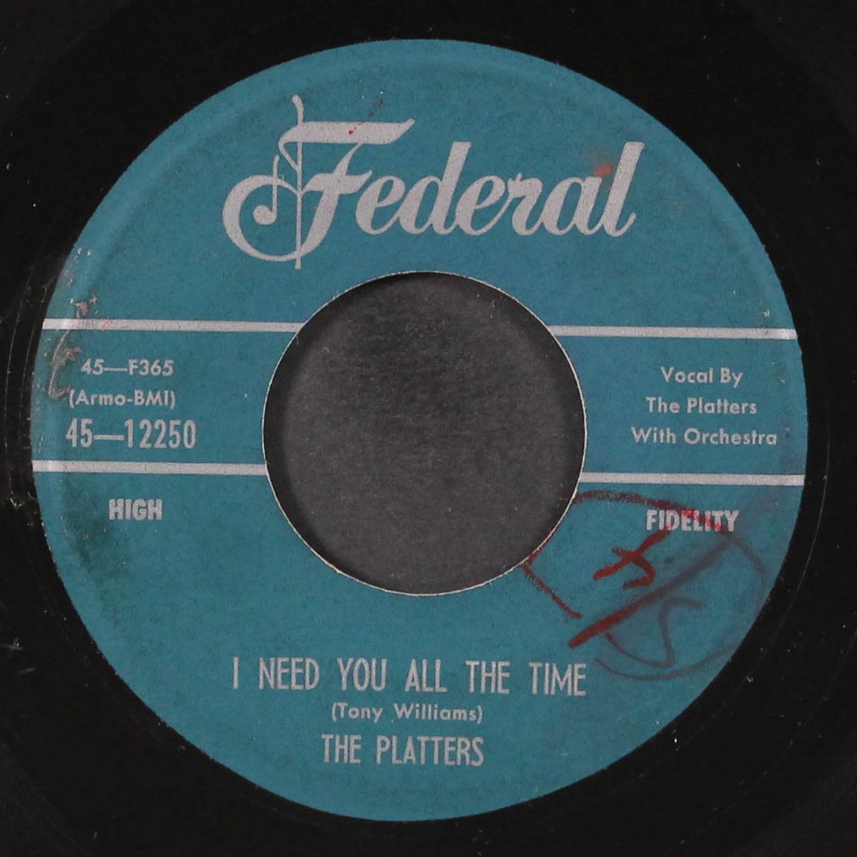 tell the world / i need you all the time by PLATTERS