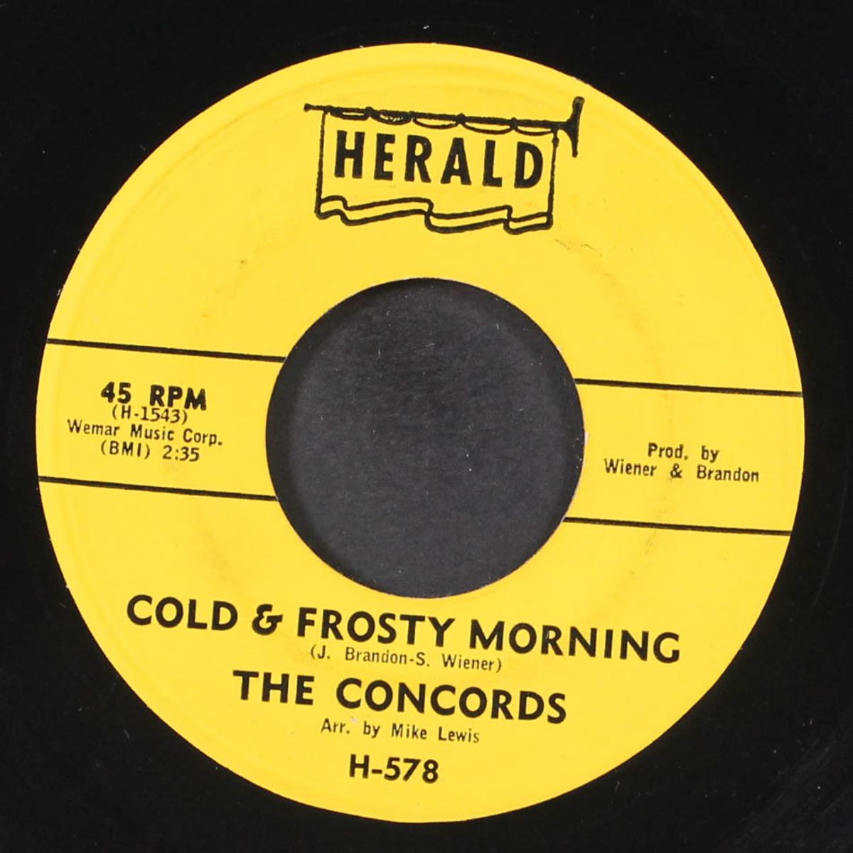 don't go now / cold & frosty morning by CONCORDS
