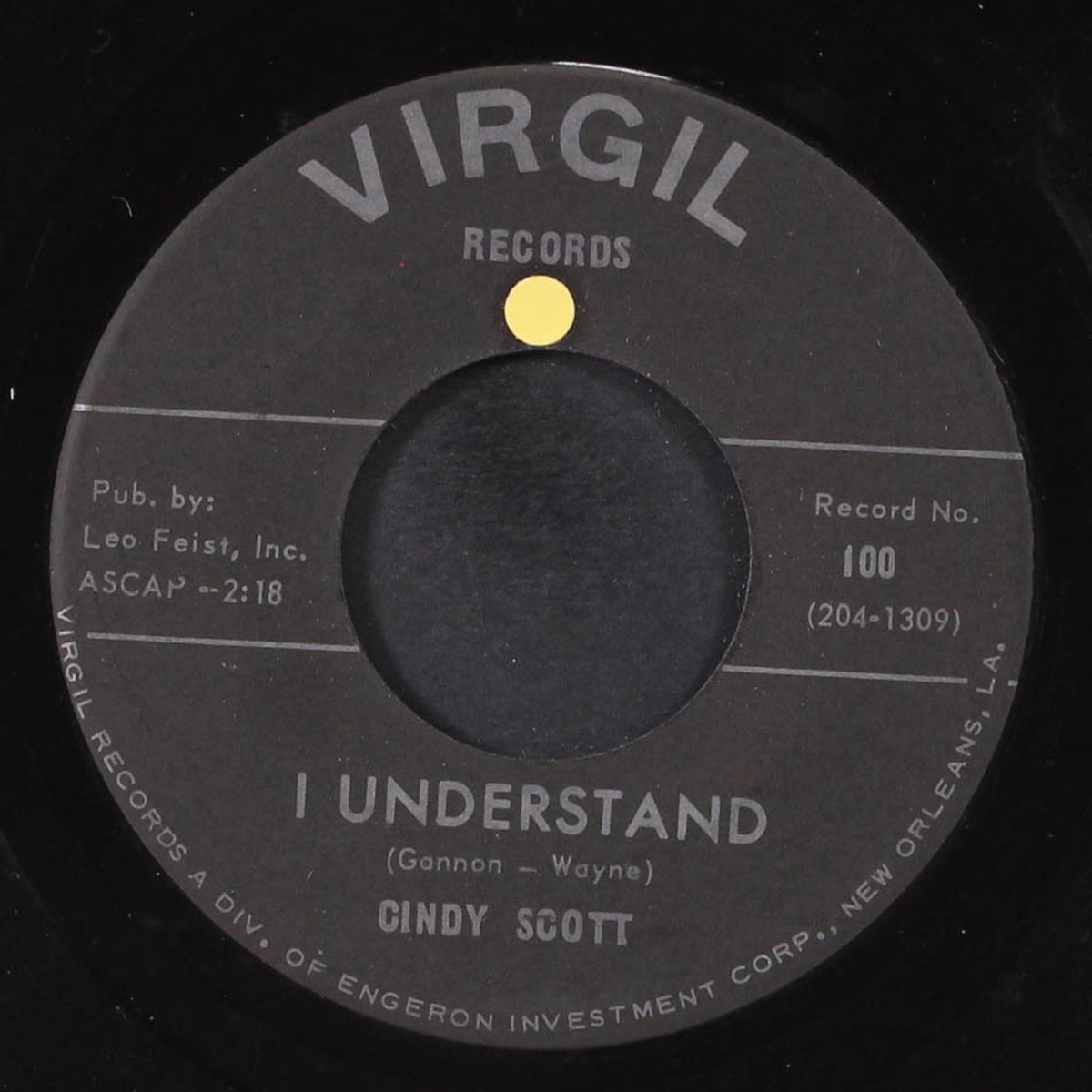 i understand / all i ever want by CINDY SCOTT