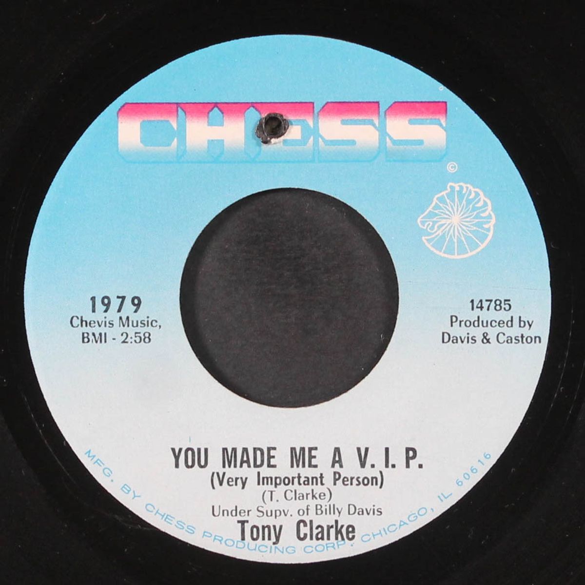landslide / you made me a v.i.p. by TONY CLARKE