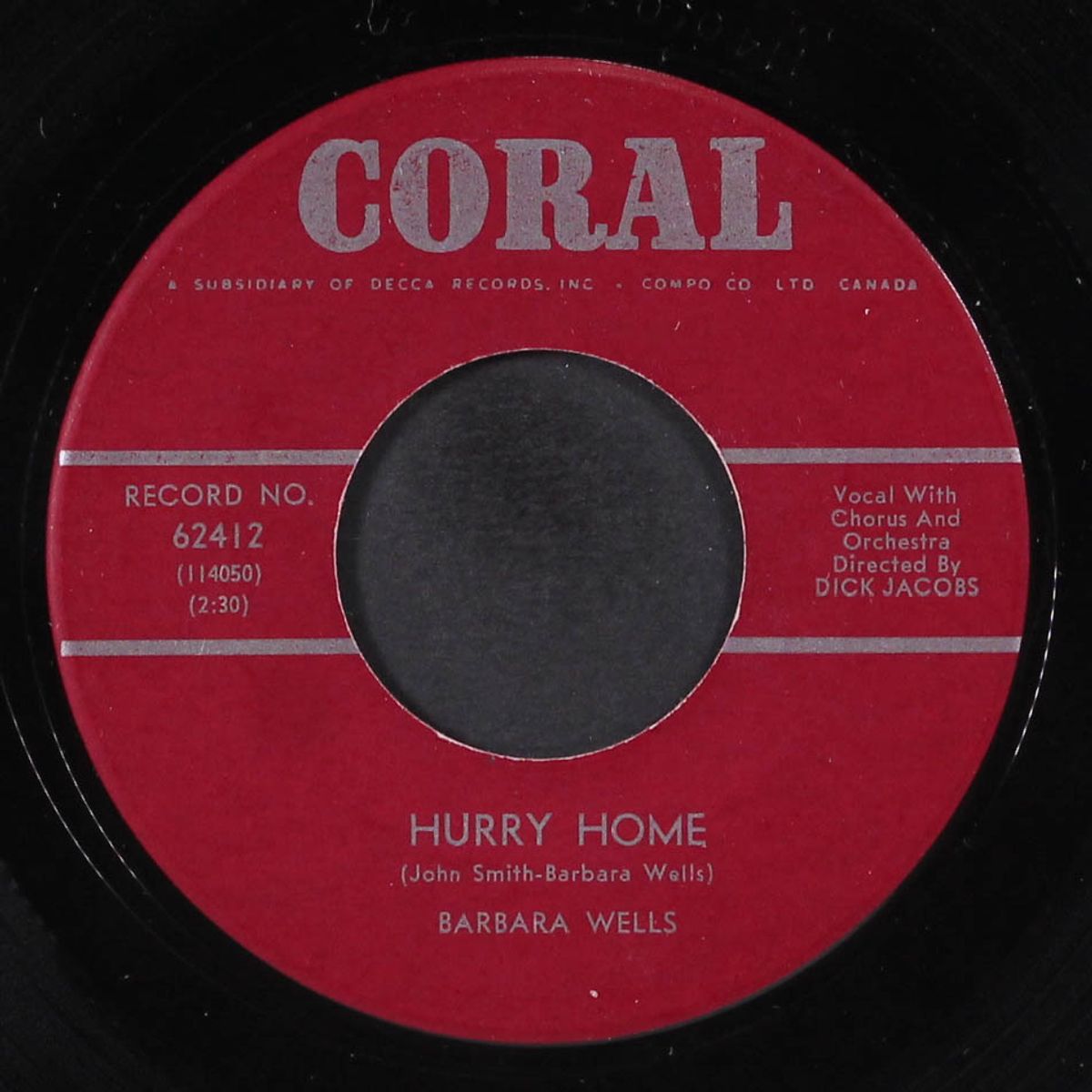 my baby's name / hurry home by BARBARA WELLS