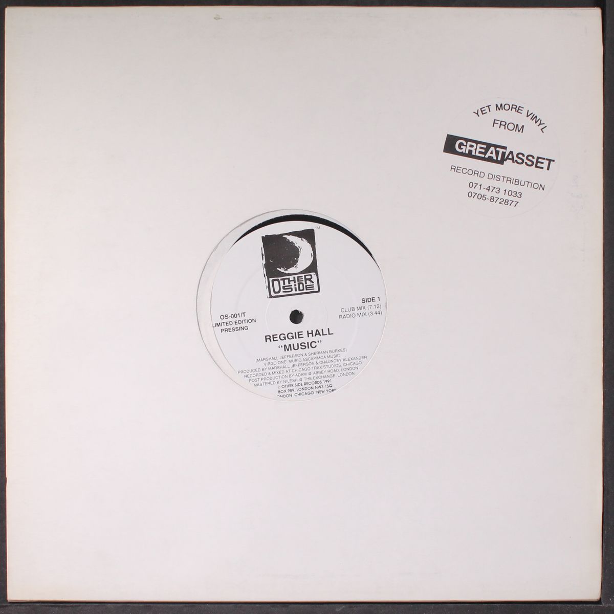 music (4 mixes) by REGGIE HALL