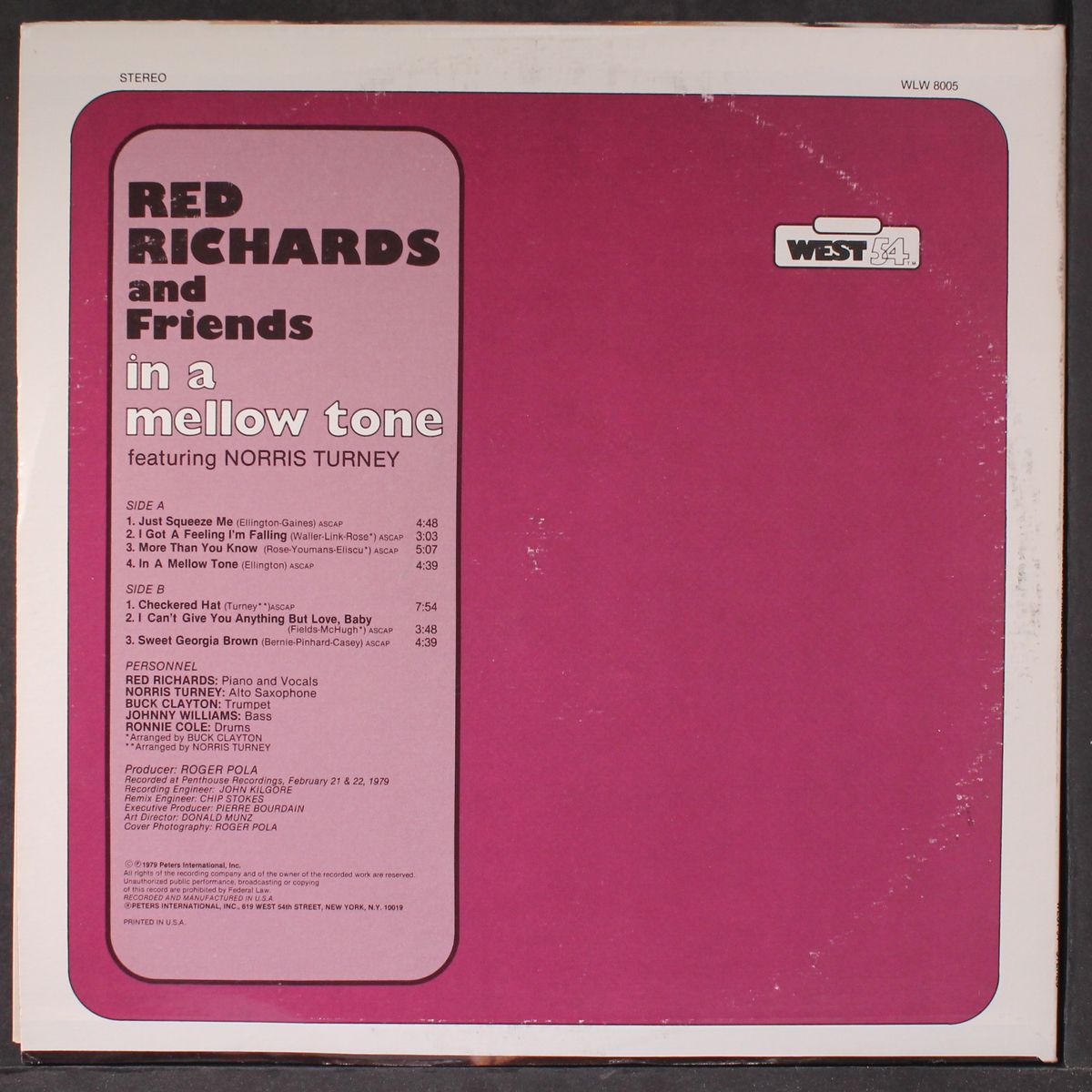 in a mellow tone by RED RICHARDS & FRIENDS