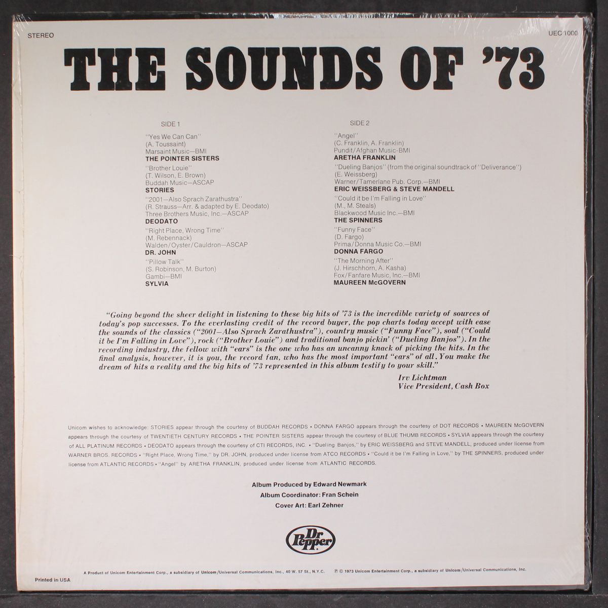 dr. pepper presents: the sound of '73 by VARIOUS