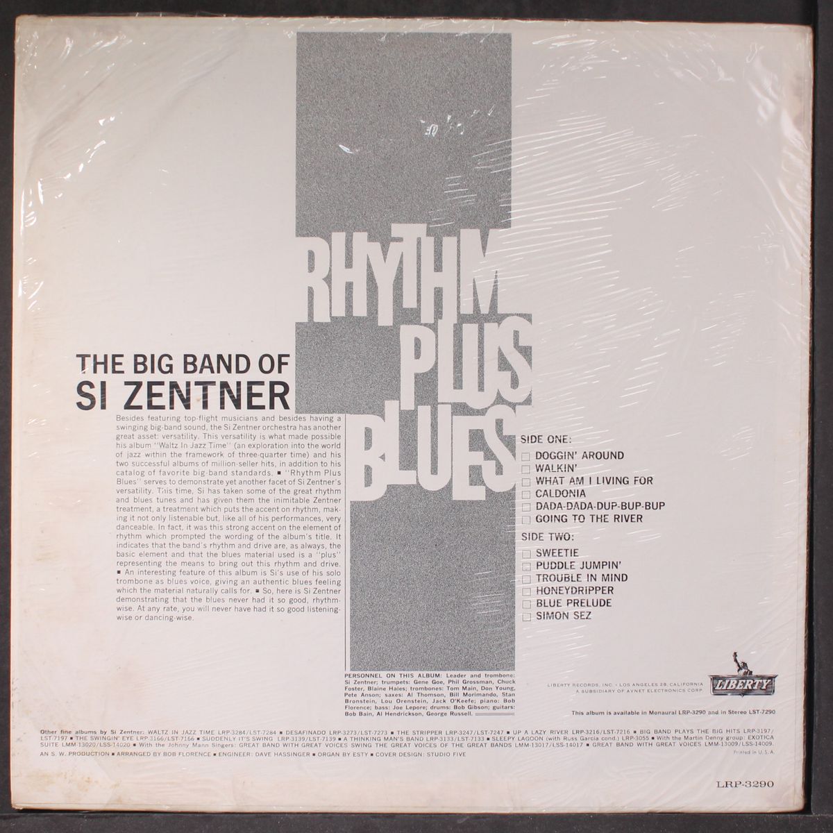 rhythm plus blues by SI ZENTNER