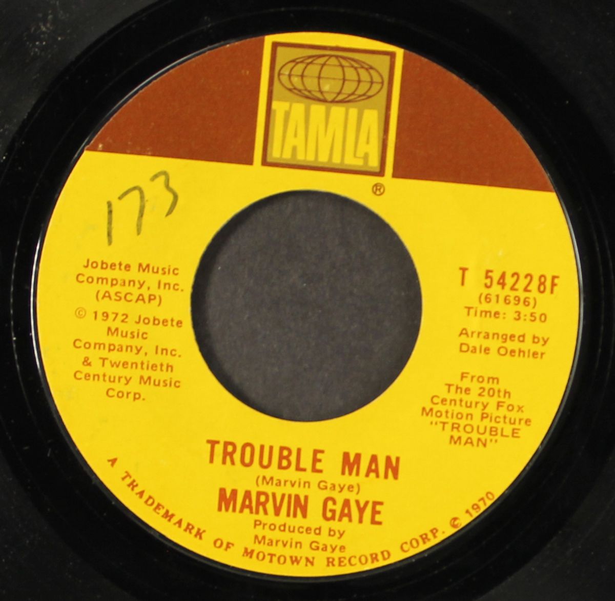 trouble man / don't mess with mister "t" by MARVIN GAYE