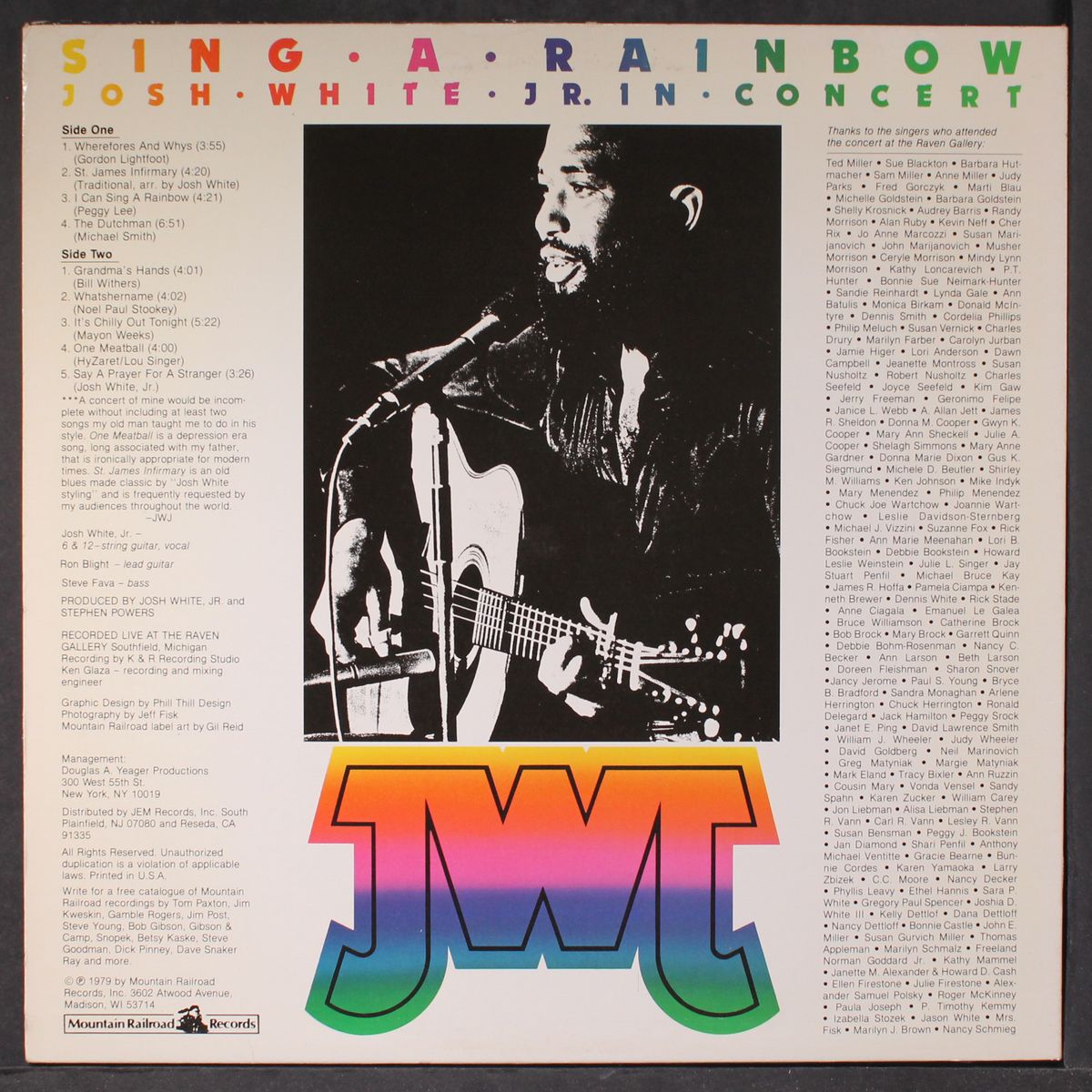 sing a rainbow by JOSH WHITE, JR.