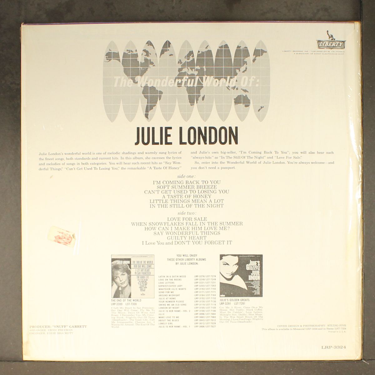 the wonderful world of by JULIE LONDON