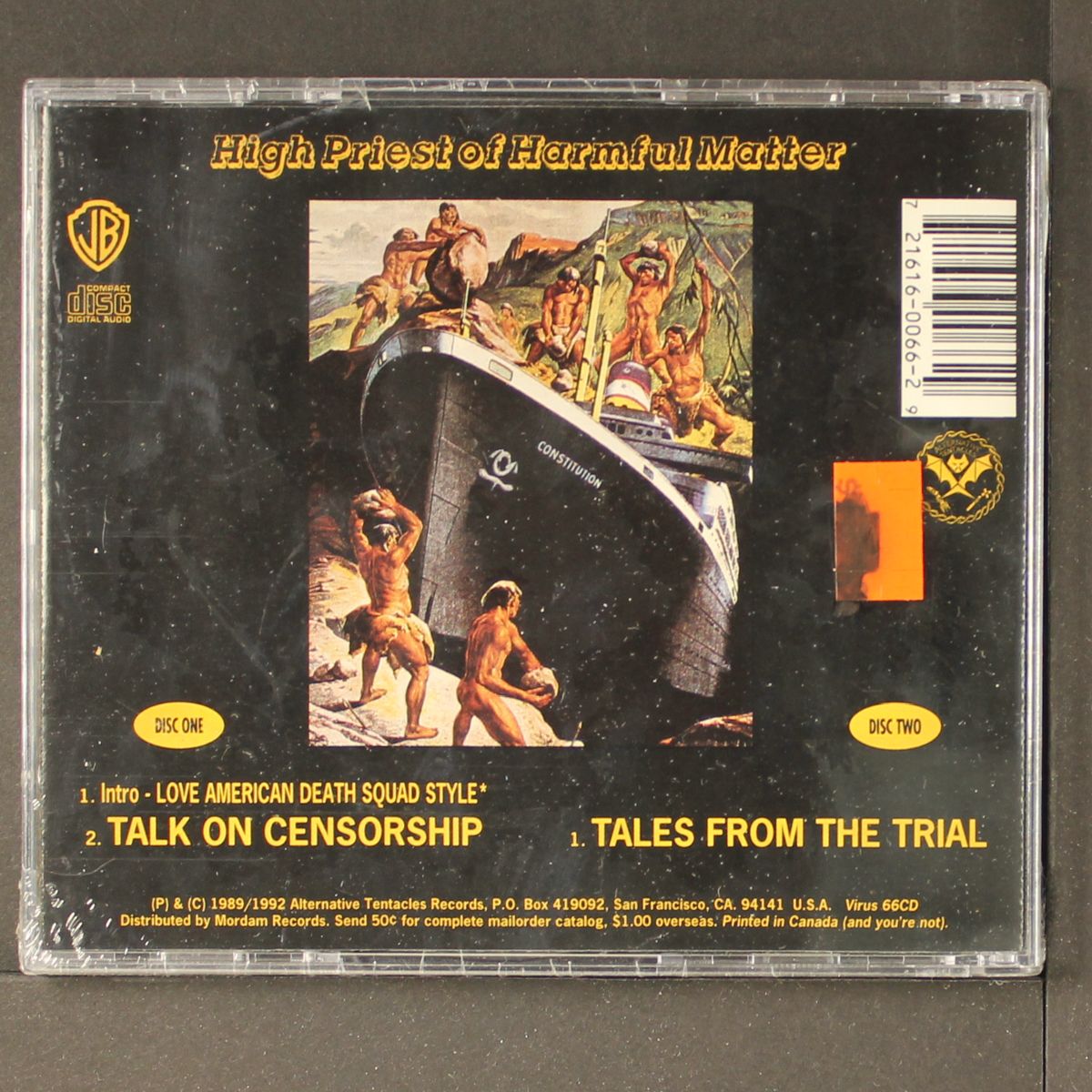 high priest of harmful matter by JELLO BIAFRA