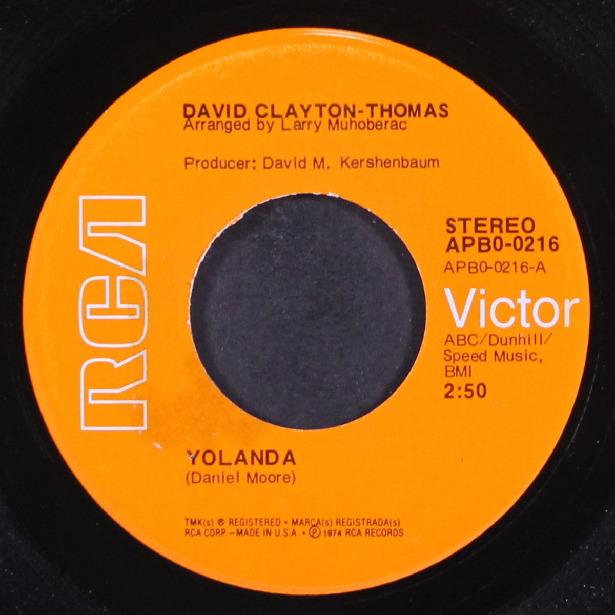 yolanda / workin' on the railroad by DAVID CLAYTON-THOMAS