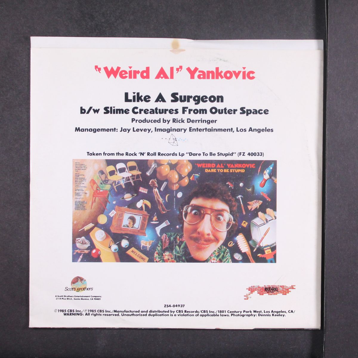like a surgeon / slime creatures from outer space by WEIRD AL YANKOVIC