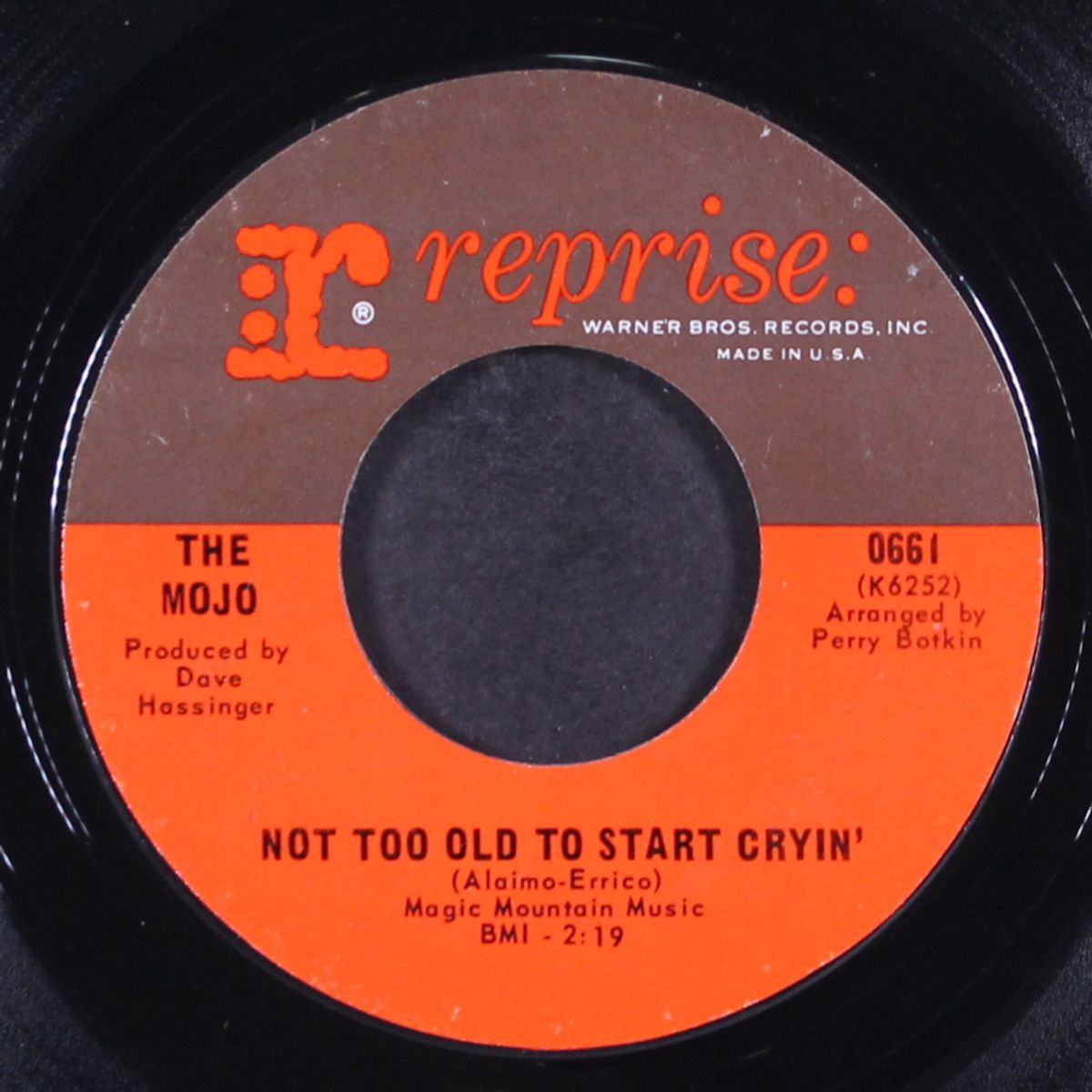 new york city / not too old to start cryin' by MOJO