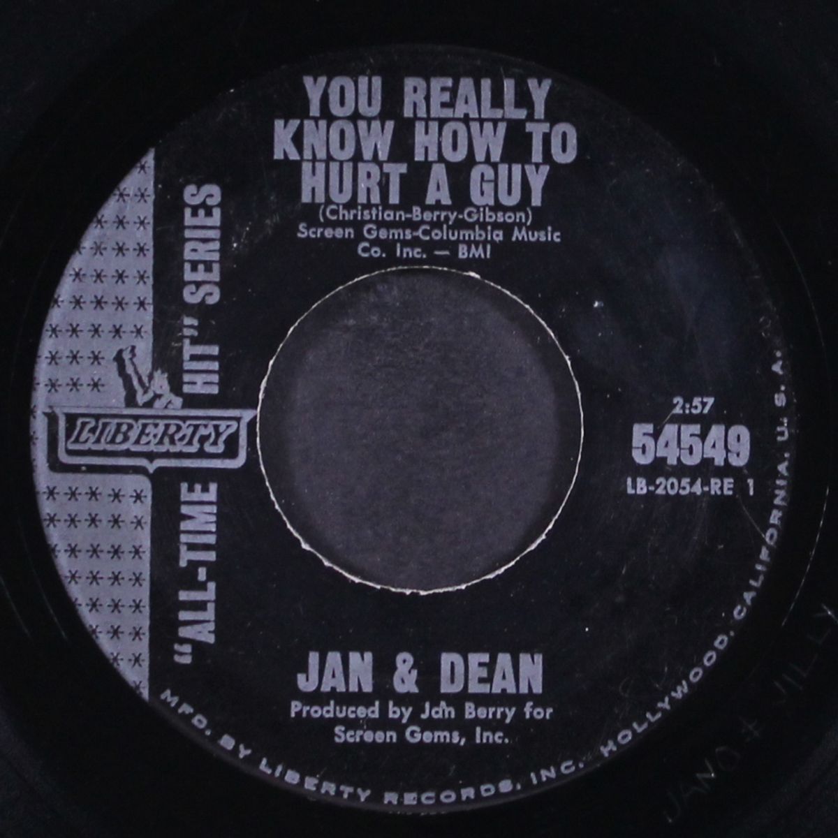 you really know how to hurt a guy by JAN & DEAN