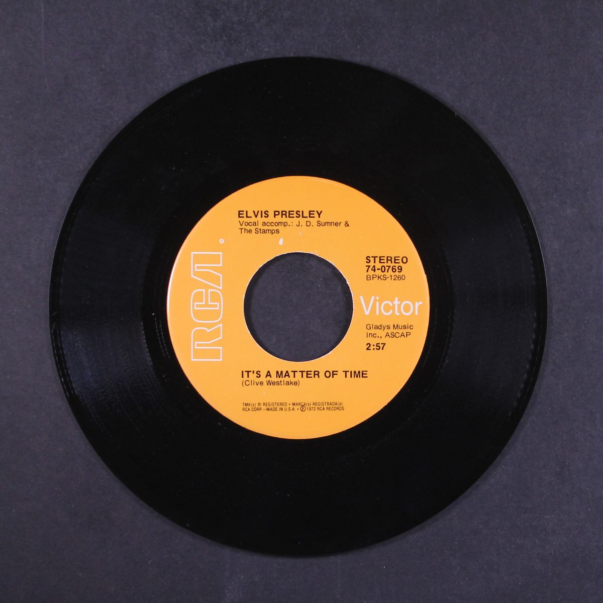 burning love / it's a matter of time by ELVIS PRESLEY