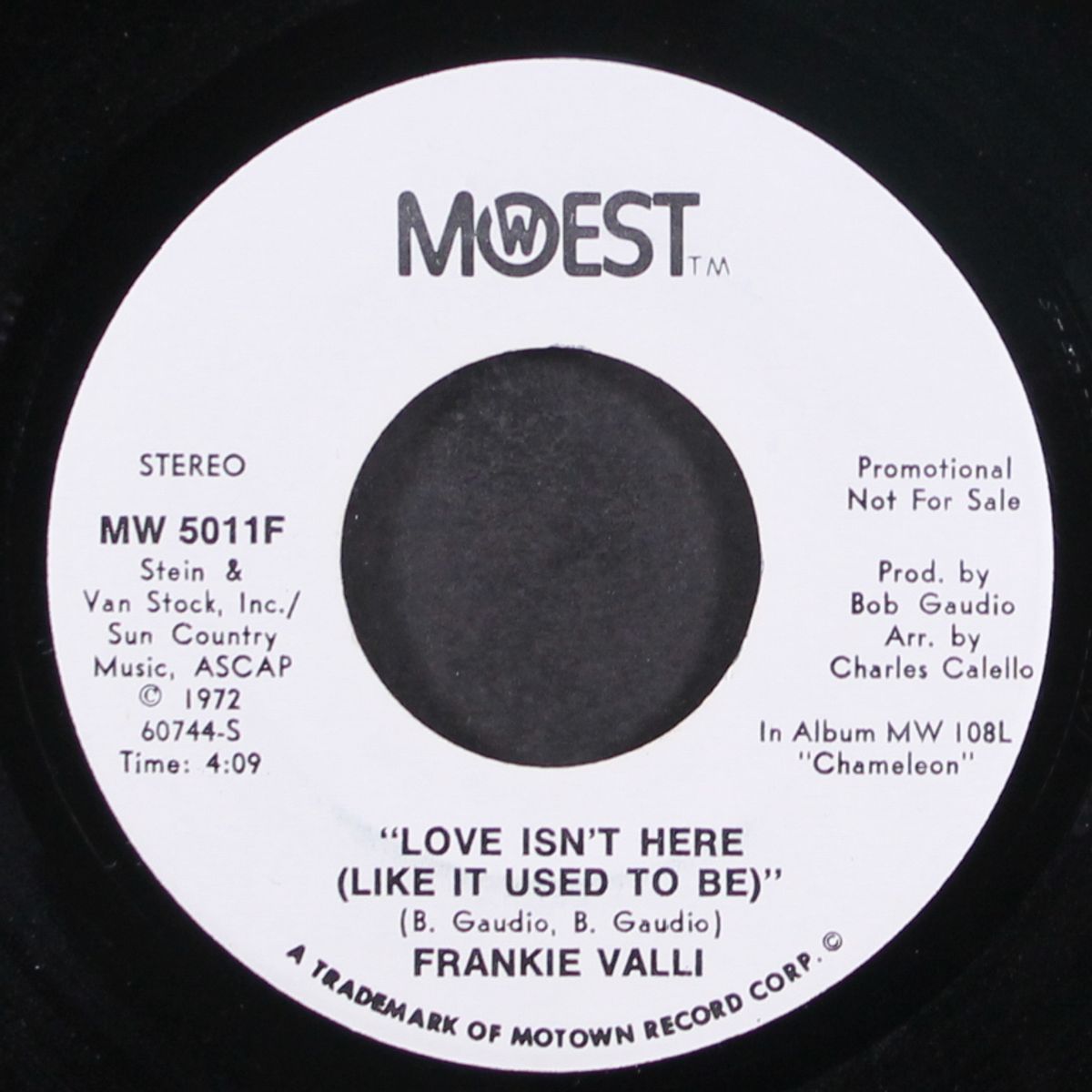 love isn't here (like it used to be) / mono by FRANKIE VALLI
