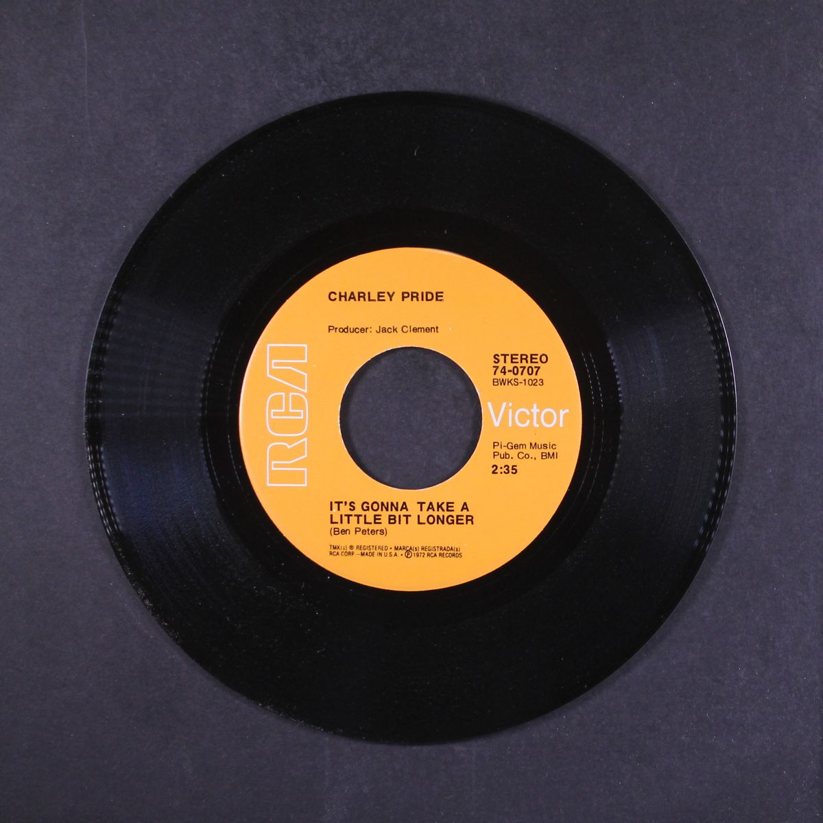 it's gonna take a little bit longer by CHARLEY PRIDE