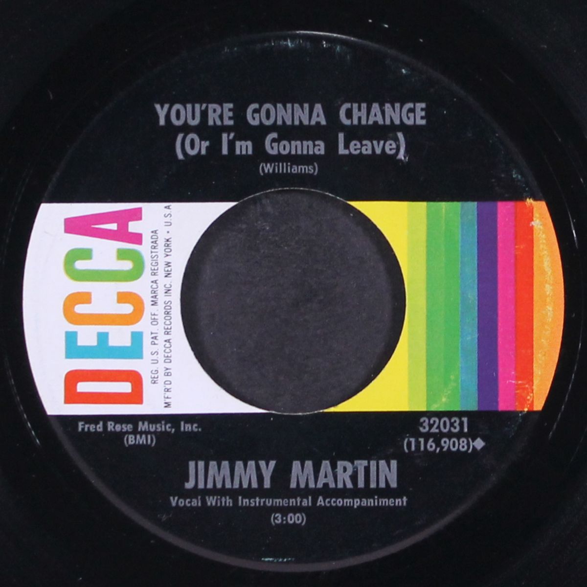 home run man / you're gonna change by JIMMY MARTIN
